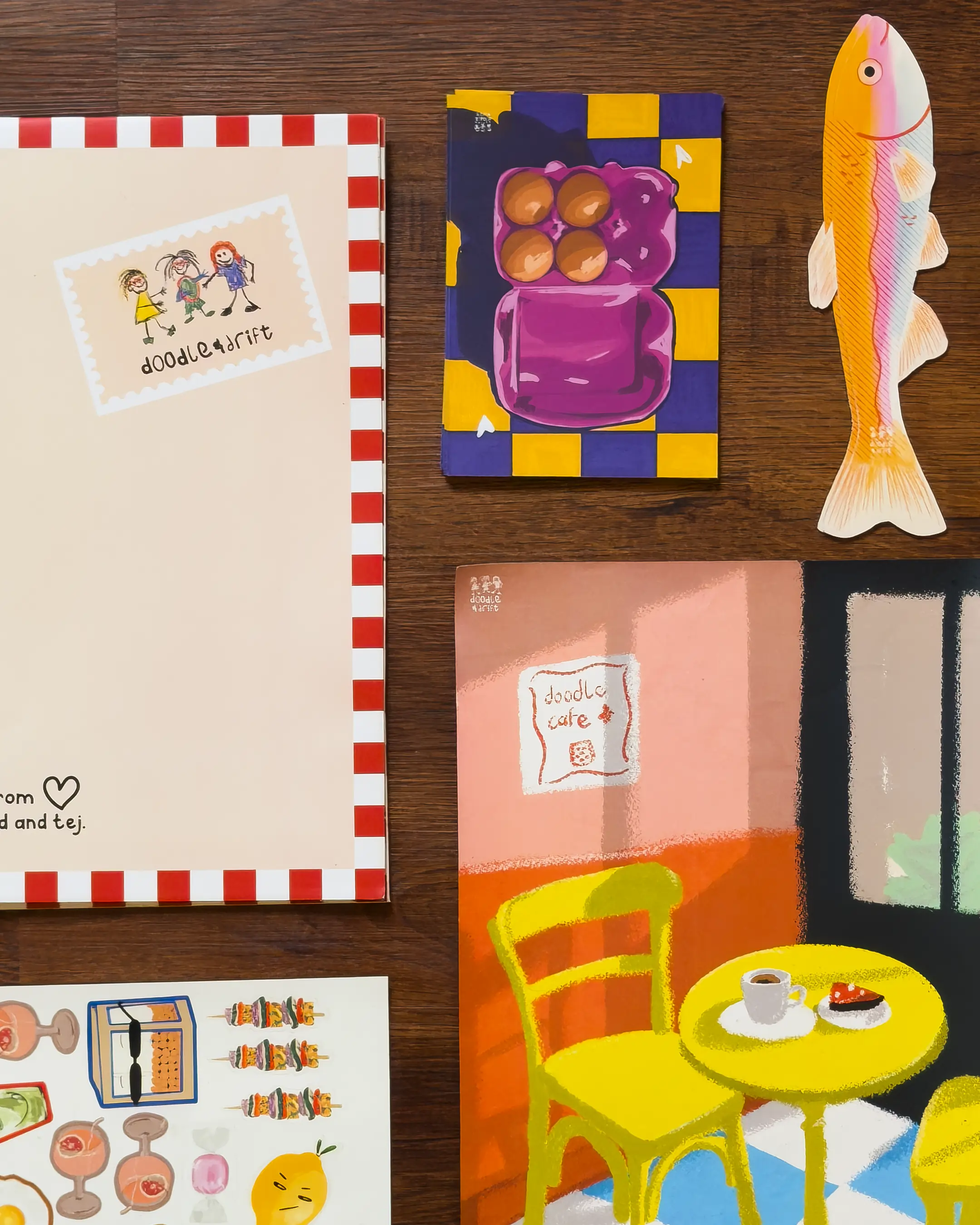 image showing items from the april mail